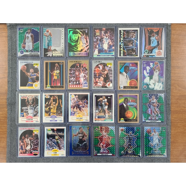 Lot of 24 Assorted Basketball Trading Cards Dating Back to 1990 FT. Haliburton, Kemp & More!