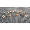 Image 1 : (6) Pieces 10K Gold Cufflinks/Pins 8.2 Grams & (2) Pieces Gold Filled Pins 3.2 Grams