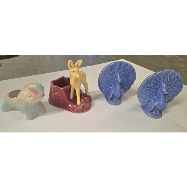 Highly Collectable MCM Vintage Ceramic Planters In Great Condition 