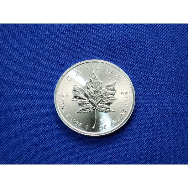 2017 Canada Maple Leaf Queen Elizabeth II 1oz 9999 Fine Silver $5 Coin