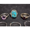 Image 4 : Gorgeous Sterling Silver Rings Ft. Turquoise Stone & More Weighing Total of 22.4 Grams