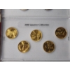 Image 4 : Lot of 5 State Quarters Sets: 2000 Platinum, Denver, Gold; 2002 Denver; 2001 Platinum