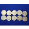 Image 5 : x10 Assorted Years 90% Silver Franklin Half Dollars FV: $5.00