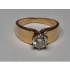 Image 7 : 14K Gold Engagement Ring With 1.00ct Round Brilliant Cut Diamond With GIA Paperwork - Weight: 6.4g