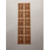 Image 1 : Rare Civil War 1862 Five Cent U.S. Washington Revenue Stamps - Block Of 10 - Excellent Condition
