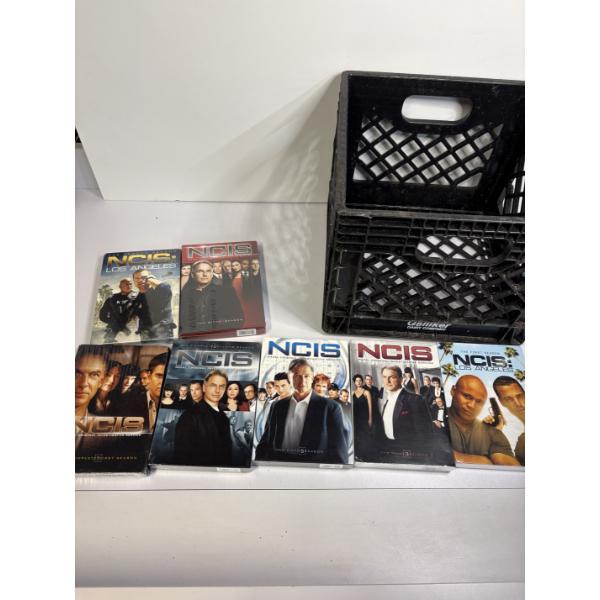 Crate of NCIS DVD's