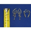 Image 4 : 14K Gold Earrings, 2 Pairs of Hoop/Dangle, Total Weight 5.3g