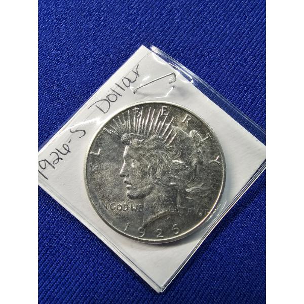 1926- S Silver Peace Dollar - Uncirculated Condition - High-Grade Coin! 