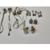 Image 5 : Nine Pairs of Sterling Silver Earrings - Various Styles - Total Weight: 14.2g