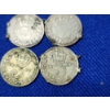Image 5 : x4 Great Britain 3 Pence Silver Coins ASW: 0.0227 oz Each