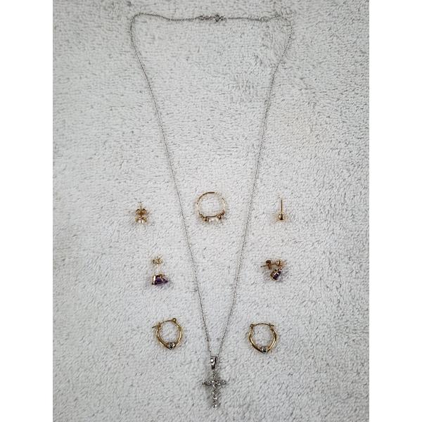 ASSORTED GOLD JEWELRY LOT! 10K & 14K FOR ONE BID! *1.7 Grams of 10K & 2.9 Grams of 14K* (4.6 Grams)
