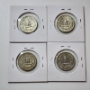 Image 6 : Four Assorted Years 90% Silver United States Washington Quarters - Face Value: $1.00