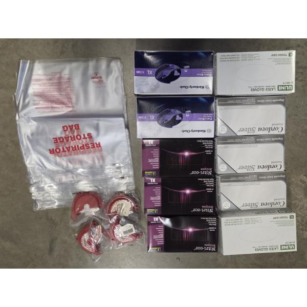 Ten New Boxes Of Extra Large Disposable Gloves And Storage Bags