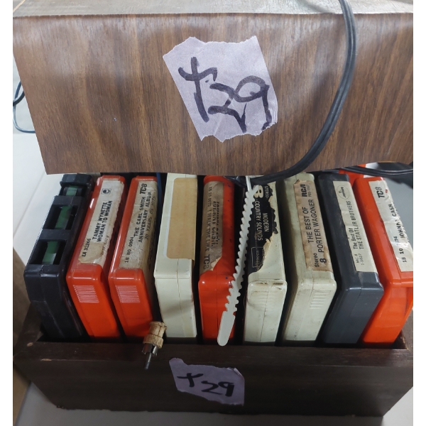 Large Lot Of Collectible 8 Track Audio Cassettes Including Olympic Player See Pics