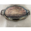 Image 2 : Large Vintage Silver Plate Serving Tray In Mint Condition - 22" X 15" - Weighs 6.6 Pounds