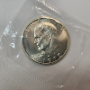 Image 2 : United States Mint 1972 40% Silver Uncirculated Eisenhower Dollar in Original Blue Packaging