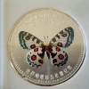 Image 2 : 2007 China Chen Baocai World Wildlife Spotted Red Butterfly .999 Silver Clad IGS MS70 PR-Like