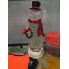 Image 4 : Storage Tote With Holiday Decor Including Snow Globe, Light Up Snow Man, Wind Sock & More!