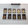 Image 2 : The Bradford Exchange Mint "The Complete NFL Gold Dollar Collection" - Set of 10 Coins