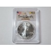 Image 1 : 2021 American Silver Eagle - 1 oz .999 Fine Silver - PCGS MS 70 Type 2 First Strike Signed! 