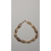 Image 2 : 10K Yellow Gold 7.5" Tri-Color Filigree Link Bracelet - Weight: 4.2g