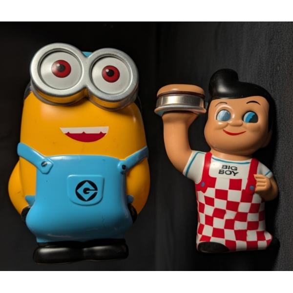 Awesome Plastic Banks, Bobs Big Boy & Minion