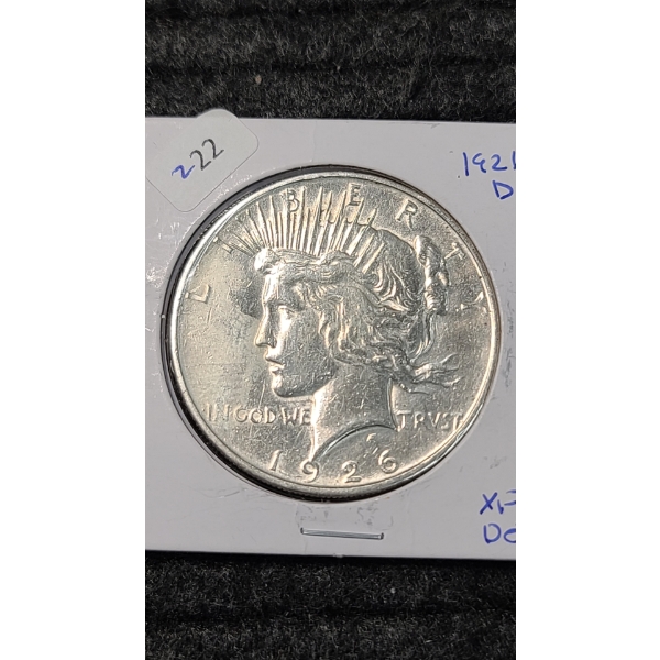  1926-D 90% Silver Peace Dollar