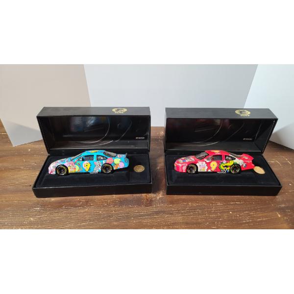 (2) 1998 Elite Nascar 50th Anniversary Lake Speed #9 Ft Cartoon Network 1:24 Scale Diecast Cars 