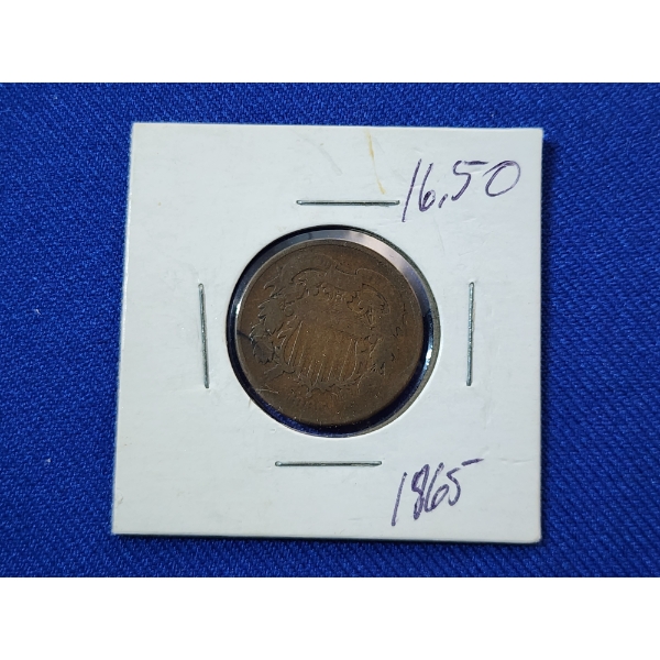 1865 United States Two-Cent Piece 
