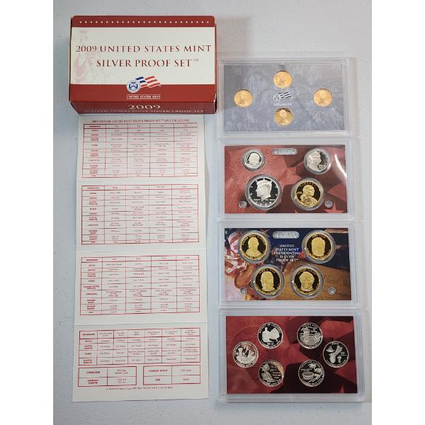 2009 United States Mint Silver Proof Set in Original Packaging With CoA