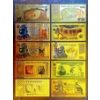 Image 2 : Set of 10 - 24k Gold Foiled BANK OF ZIMBABWE Bank Notes - (Real 24k Gold)  5.3 gr Per Note.