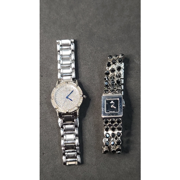 Bulova Special Limited Edition Women's Diamond Pavé Watch & Swarovski Black Crystal Quartz Watch