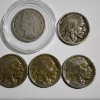 Image 3 : Nice Collection of Seven Assorted Collectible Nickels Including Liberty "V" Nickel & Buffalo Nickels