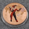 Image 1 : Colorized One Ounce .999 Fine Copper Harley Quinn Round in Capsule