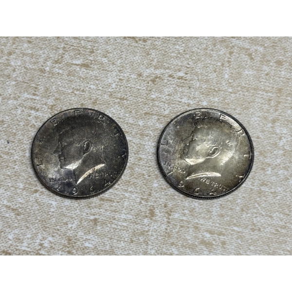1964 Kennedy Half Dollars - 90% Silver - FV $1.00