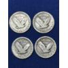 Image 2 : x4 Assorted Years United States Standing Liberty 90% Silver Quarters FV: $1.00
