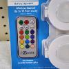 Image 2 : NEW IN THE BOX I-ZOOM 3 Pack Wireless Swivel Lights - Color Changing Remote Controlled & Mountable 