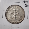 Image 2 : 1945-D United States Walking Liberty 90% Silver Half Dollar