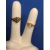 Image 1 : 10K Gold Ring With Emeralds & 10K Gold Open Setting Ring With Clear Stones -Total Weight: 3.5g