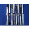 Image 1 : Eight Sterling Silver Handled, Stainless Steel Bladed Knives ~ Weighing 526.5 Grams Total ~ 