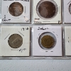 Image 12 : Two Binder Pages Filled with Assorted World Coins: Ireland, Russia, Great Britain, Isreal, & More! 