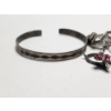 Image 2 : Sterling Silver Jewelry: Scrap Rings, Butterfly Detail Piece, Bangle TW: 16.8g