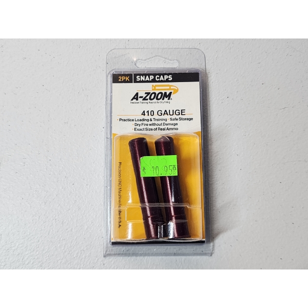 2-Pack A-Zoom .410 Gauge Snap Caps for Dry Firing - Brand New 