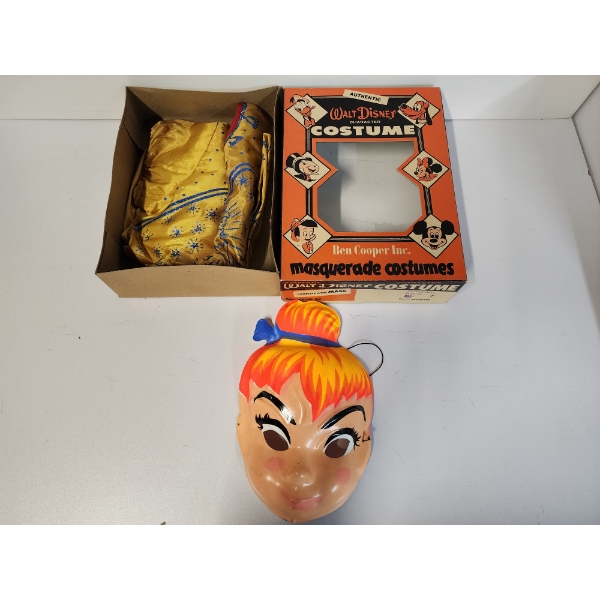 Vintage Walt Disney Masquerade Tinker Bell Costume and Mask Ben Cooper