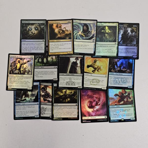 Lot of 15 Assorted Vintage Holo MTG Magic The Gathering Trading Cards
