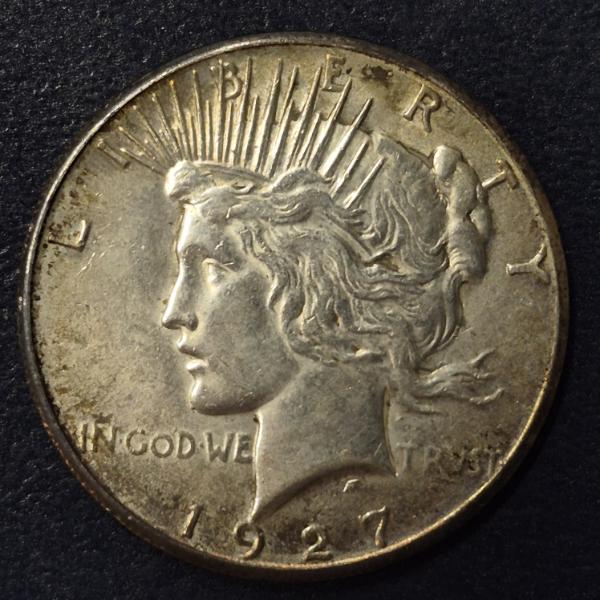 1927 P Peace Silver Dollar - See Pics AU Condition