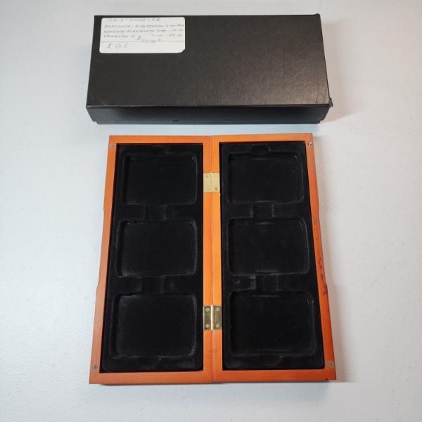Nice Wooden Folding Coin Slab Storage Case - Holds 6 Standard Slabs