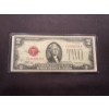 Image 1 : Outstanding 1928 $2.00 United States Jefferson Red Seal Bill - Comes In Protective Holder