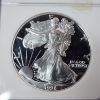 Image 2 : 1998-P American Silver Eagle Graded by NCG PF 69 Ultra Cameo - 1 oz .999 Fine Silver 