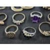 Image 3 : Sterling Silver Ring & Earring Assortment Weighing About 49.6 Grams Total